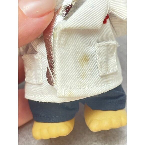 VTG Russ 5" Troll Doll Pink Hair Doctor Healthcare Worker Stethoscope Lab Coat - Picture 9 of 9